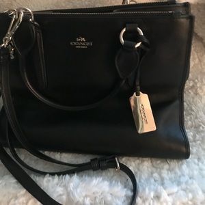 Authentic Coach leather Crosby carryall